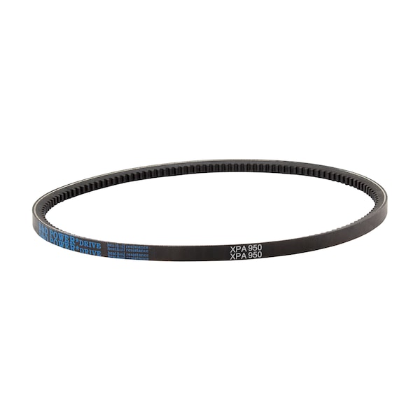 D&D XPA950 Cogged, Metric V-Belt, 950mm Outside Length, 13 mm Top Width, 10 mm Thickness, 1 Ribs XPA950 - main